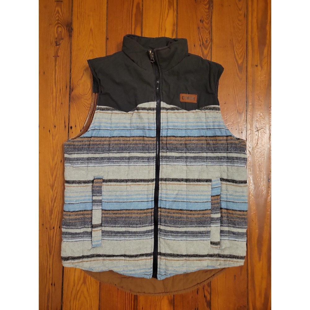 Cinch Asher Vest Mens M Quilted Reversible  Western Hiking Active Canvas